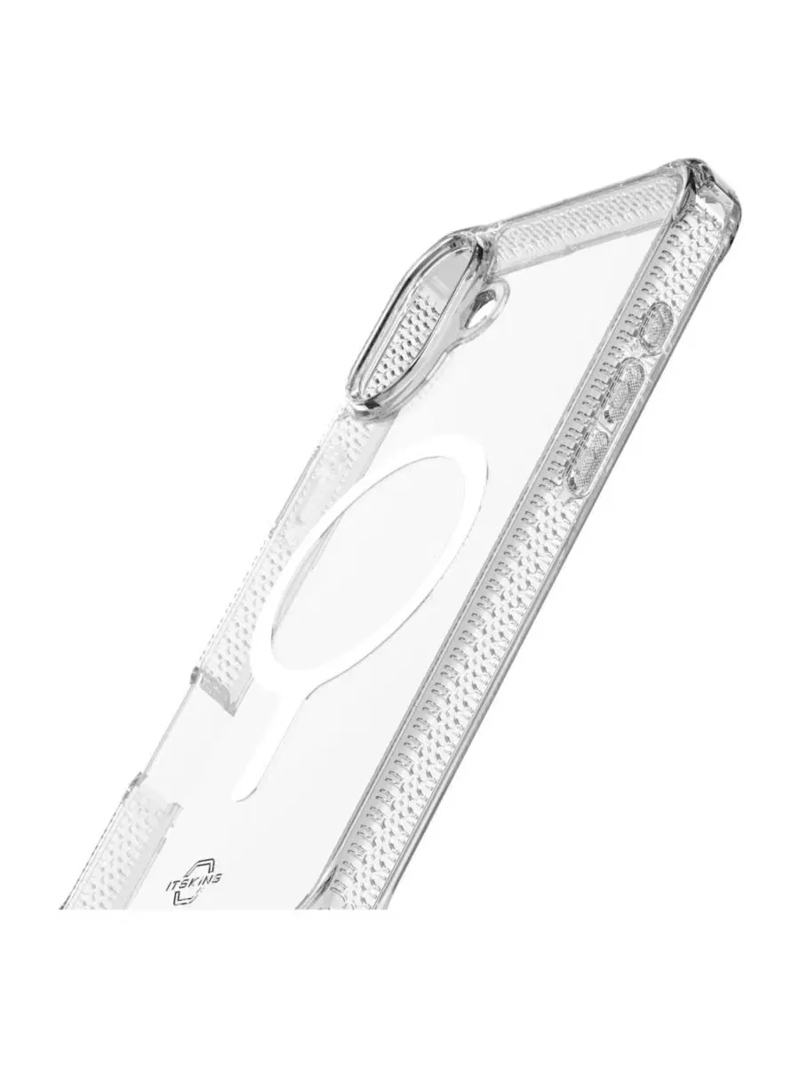 Чехол-гибрид Hybrid_R Clear MagSafe для Apple iPhone 16 ITSkins — изображение 5 из 5, прозрачный