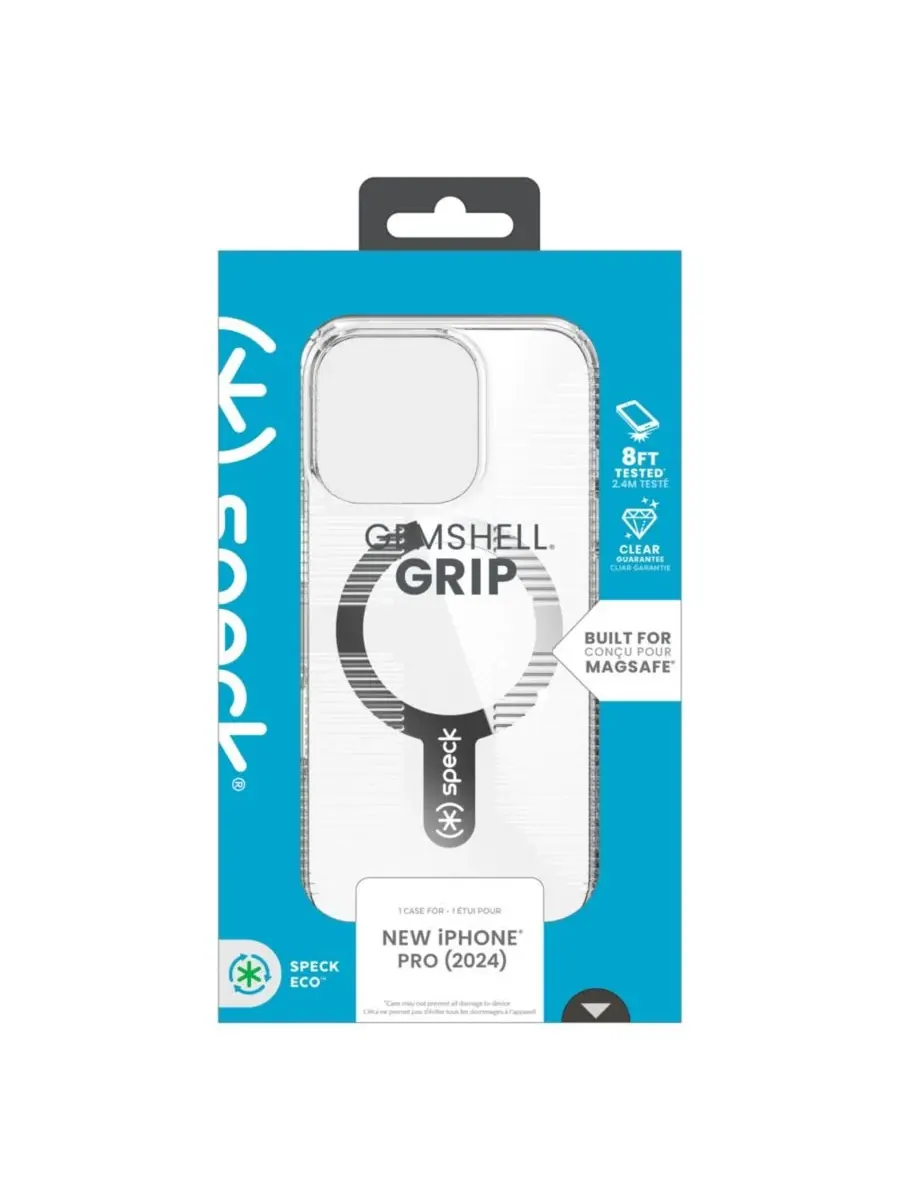 Защитный чехол Gemshell Grip для Apple iPhone 16 Pro Speck — изображение 5 из 6, прозрачный
