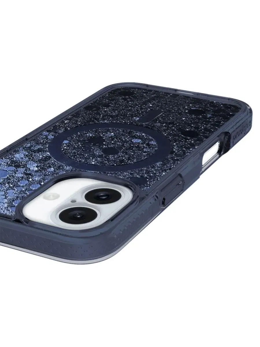 Чехол MagSafe с блестками PopStar для Apple iPhone 16 Prodigee — изображение 2 из 6, синий