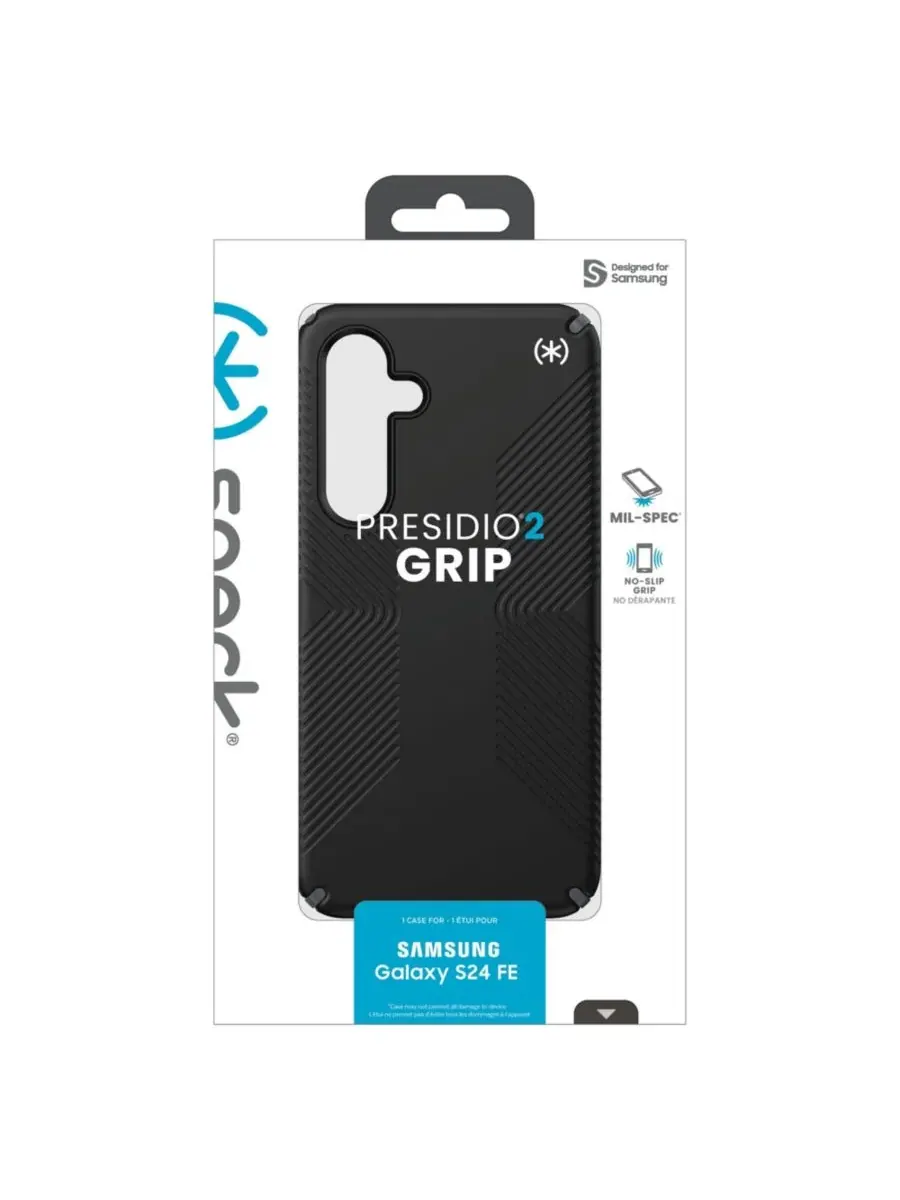 Защитный чехол Presidio2 Grip для Samsung Galaxy S24 FE Speck — изображение 6 из 8, черный
