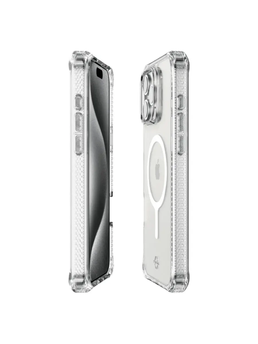 Чехол-гибрид с прозрачной спинкой для Apple iPhone 16 Pro Max — изображение 3 из 5, прозрачный