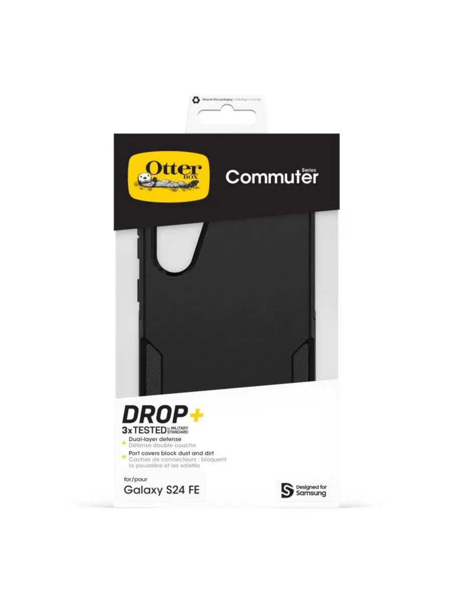 Чехол Commuter Case для Samsung Galaxy S24 FE Otterbox — изображение 6 из 6, черный