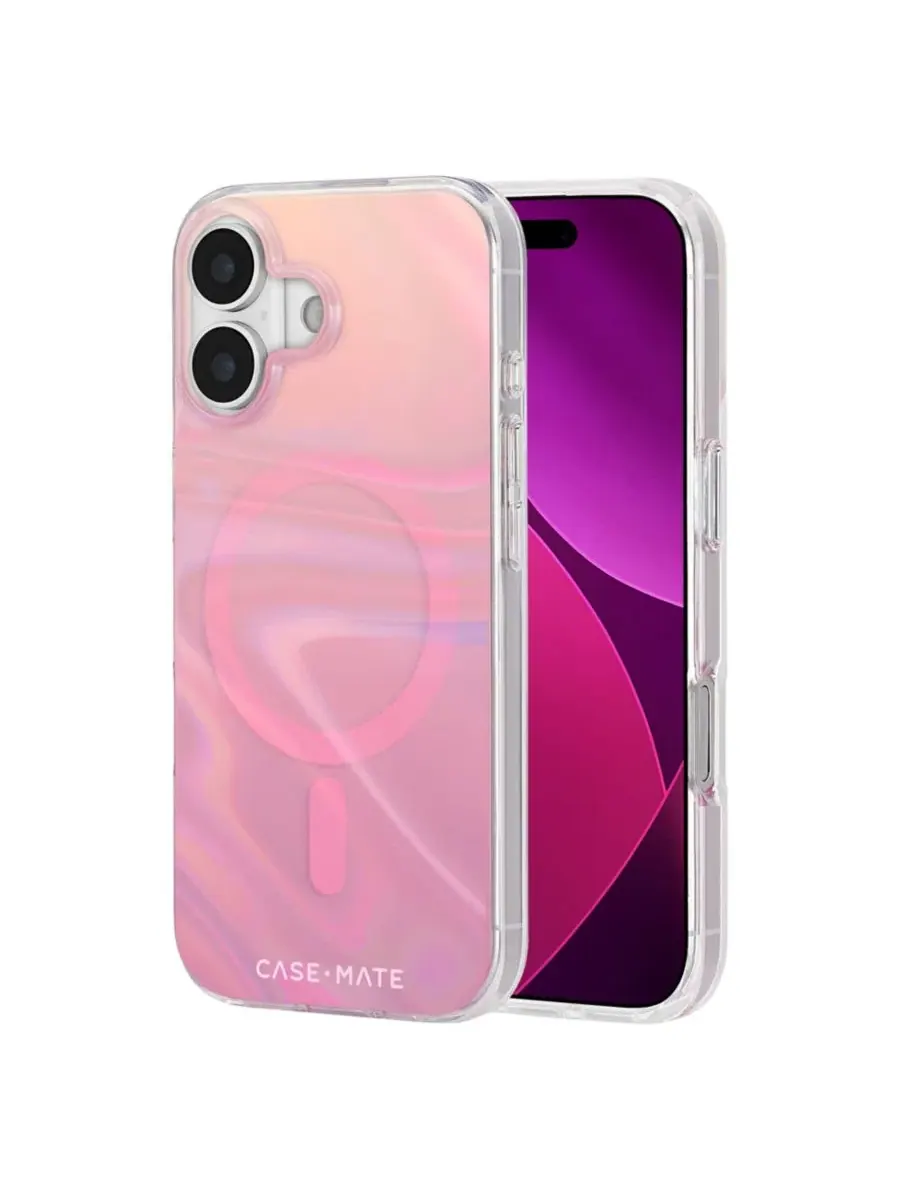 Чехол MagSafe для Apple iPhone 17 Peach Soap Bubble Case-Mate