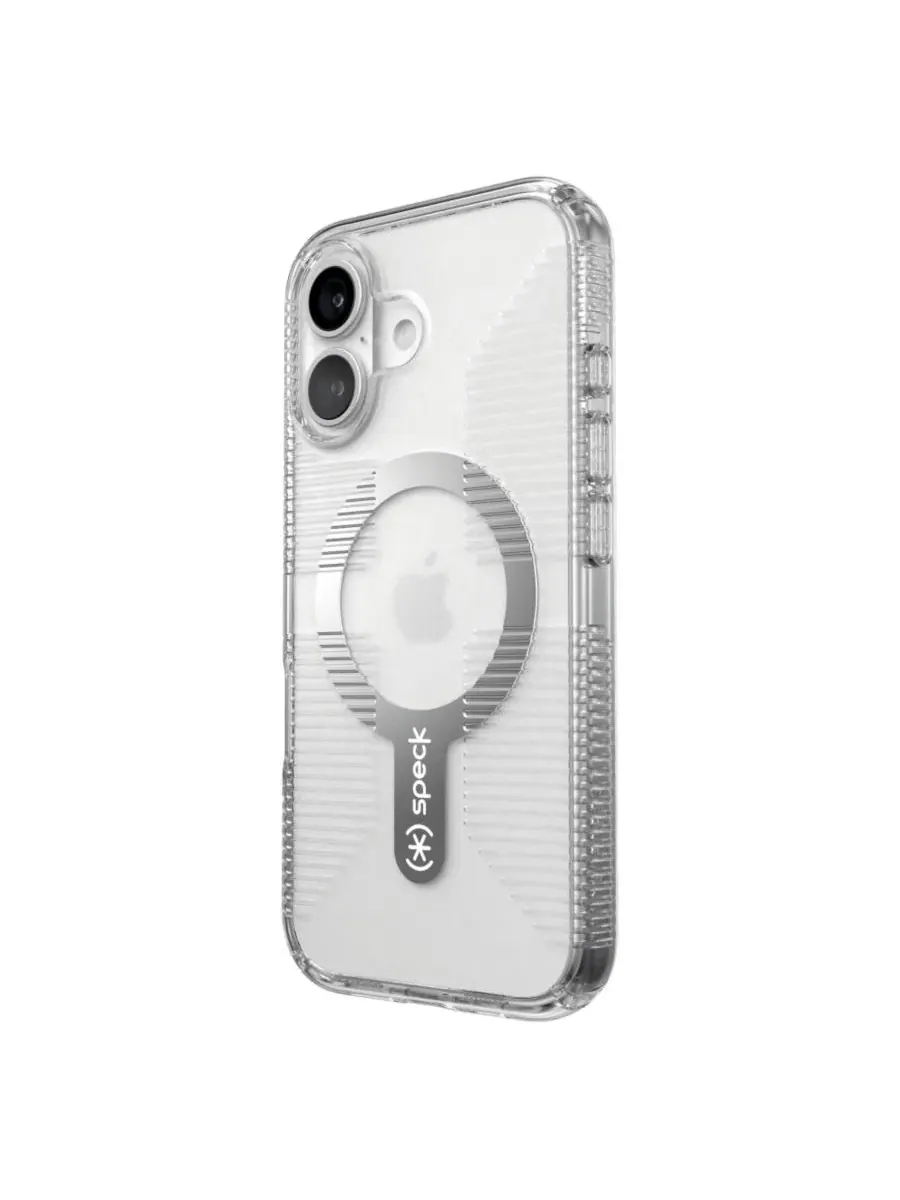 Защитный чехол с MagSafe Gemshell Grip для Apple iPhone 16 Speck — изображение 2 из 5, прозрачный
