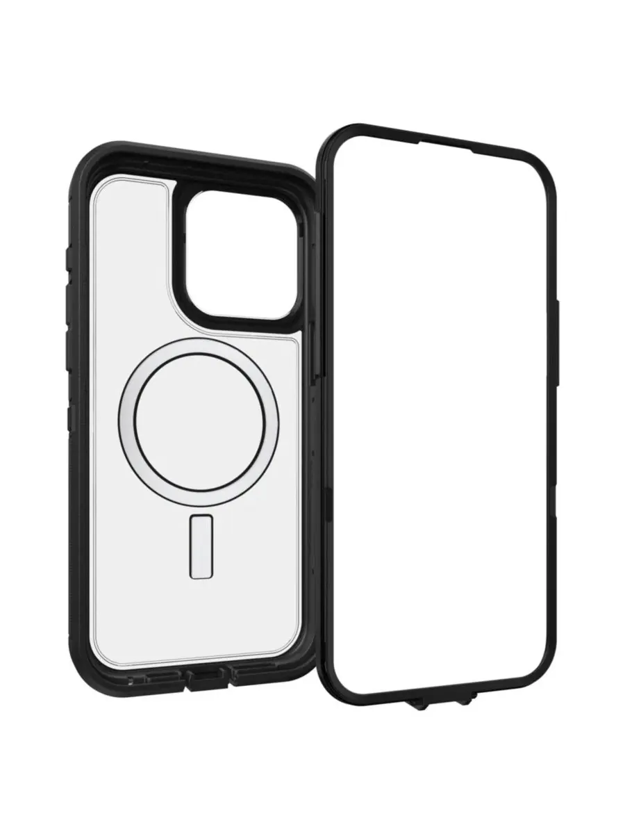 Защитный чехол Defender Pro XT Clear MagSafe для Apple iPhone 15 Pro Max Otterbox — изображение 4 из 5, черный