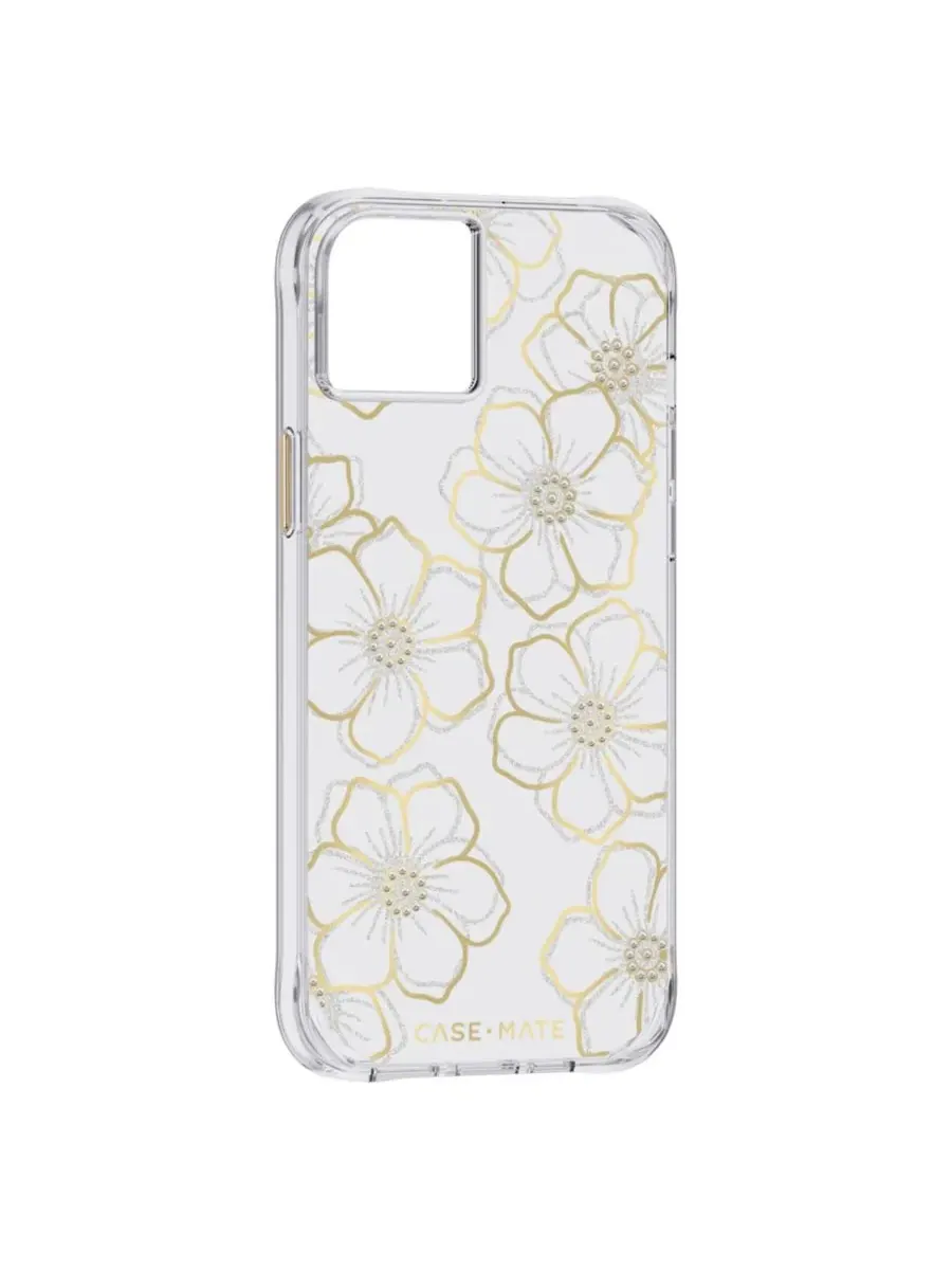Чехол Floral Gems для Apple iPhone 14 Plus Case-Mate — изображение 2 из 5, золото