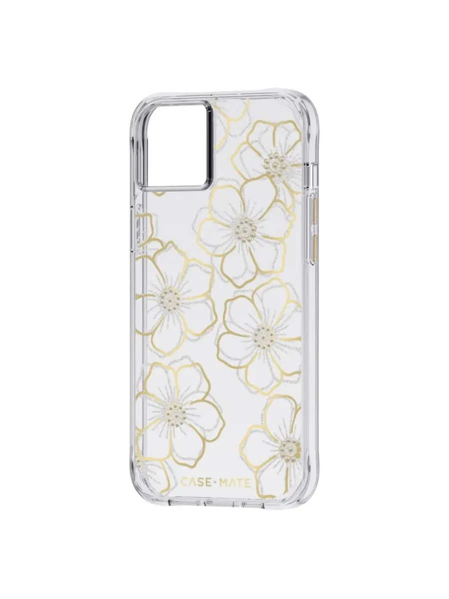 Чехол Floral Gems для Apple iPhone 14 Plus Case-Mate — изображение 3 из 5, золото