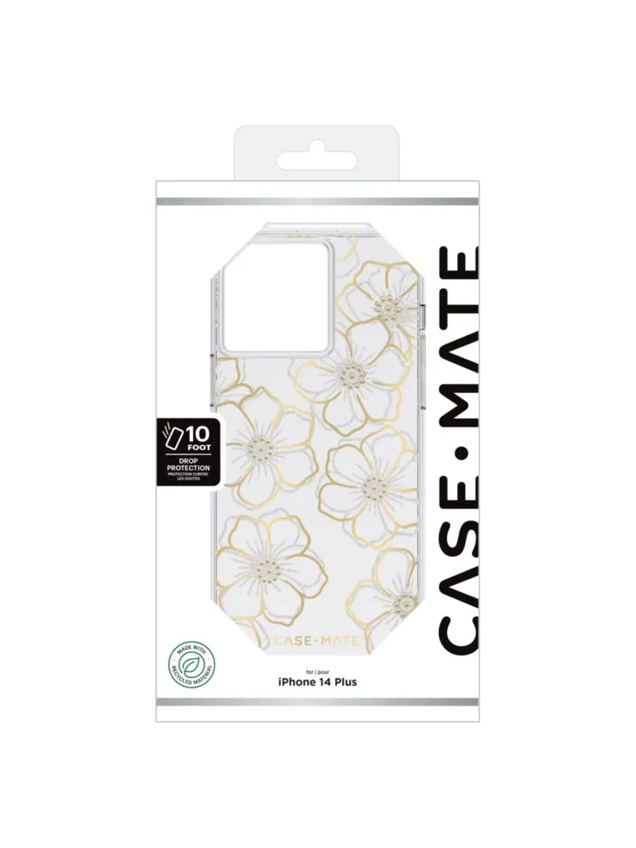 Чехол Floral Gems для Apple iPhone 14 Plus Case-Mate — изображение 5 из 5, золото