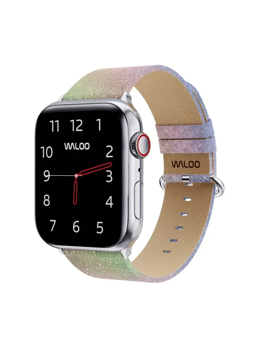 Комплект ремешков для Apple Watch Waloo — изображение 5 из 6, серебристый