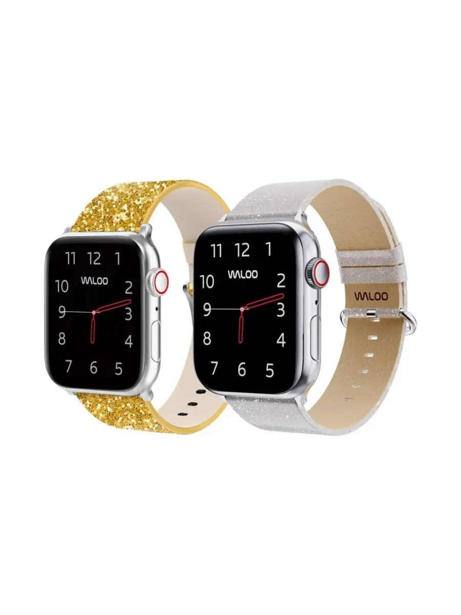 Комплект ремешков для Apple Watch Waloo — изображение 1 из 6, золотистый белый