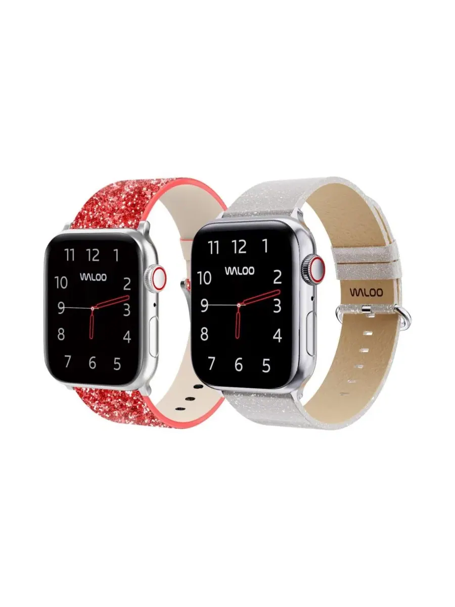 Комплект ремешков для Apple Watch Waloo — изображение 1 из 6, красный белый