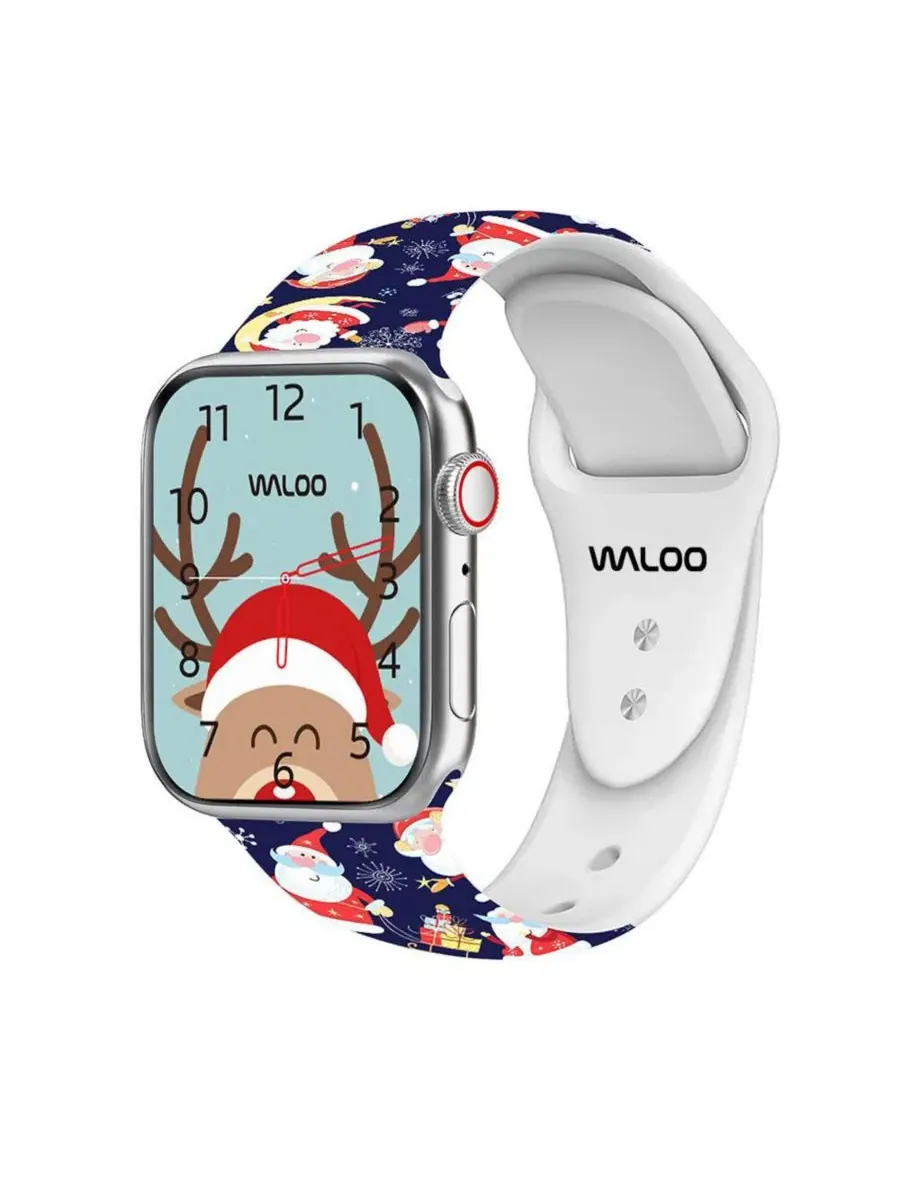 Ремешок для Apple Watch Waloo, с рождественским принтом