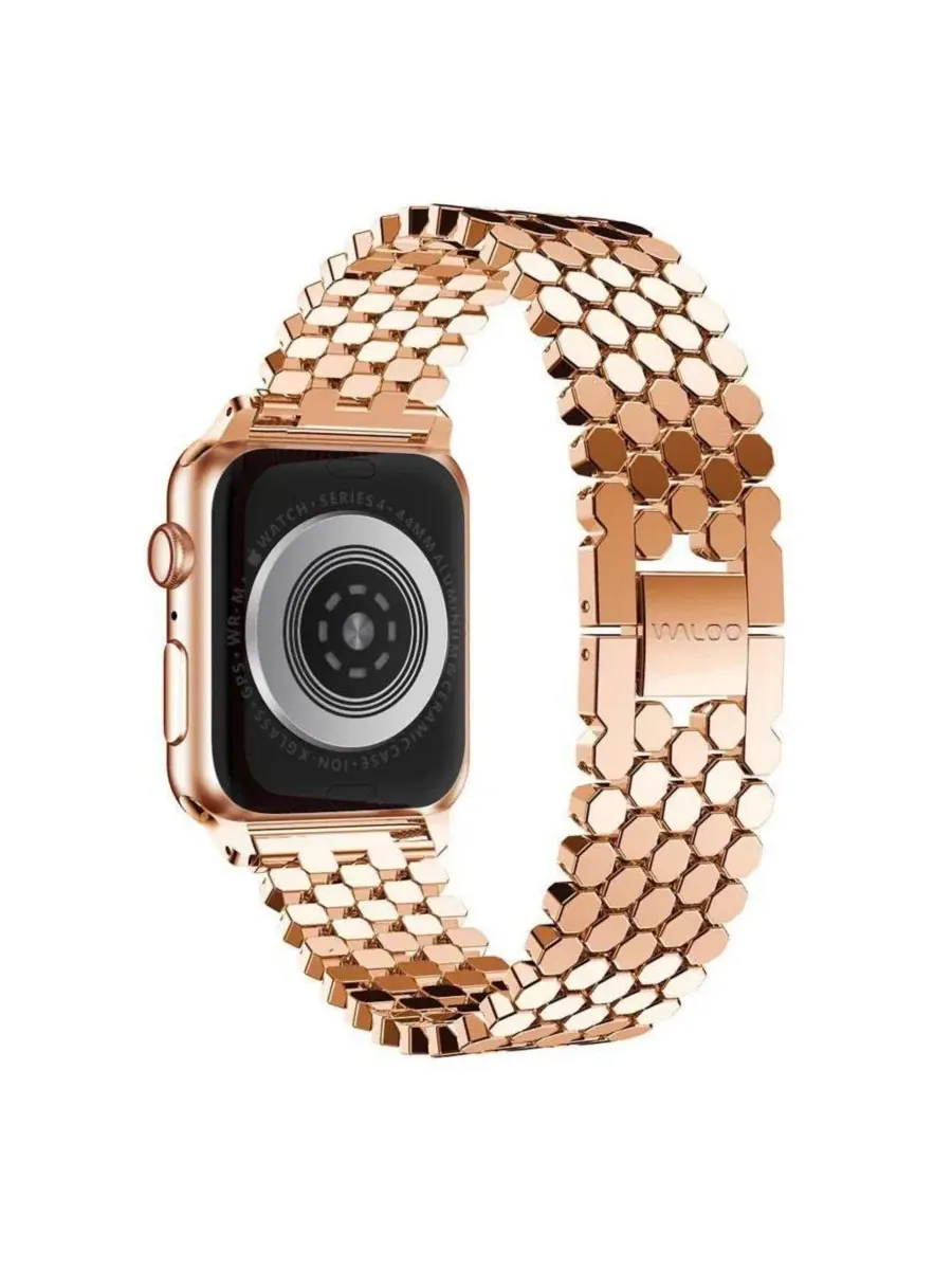 Ремешок для Apple Watch Honeycomb Style Waloo — изображение 2 из 3, розовый золотистый