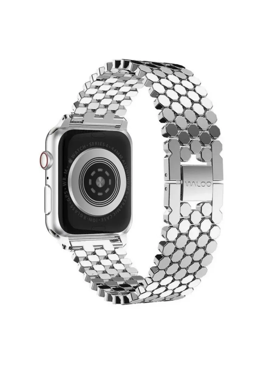 Ремешок Honeycomb Style для Apple Watch Waloo — изображение 2 из 3, серебряный