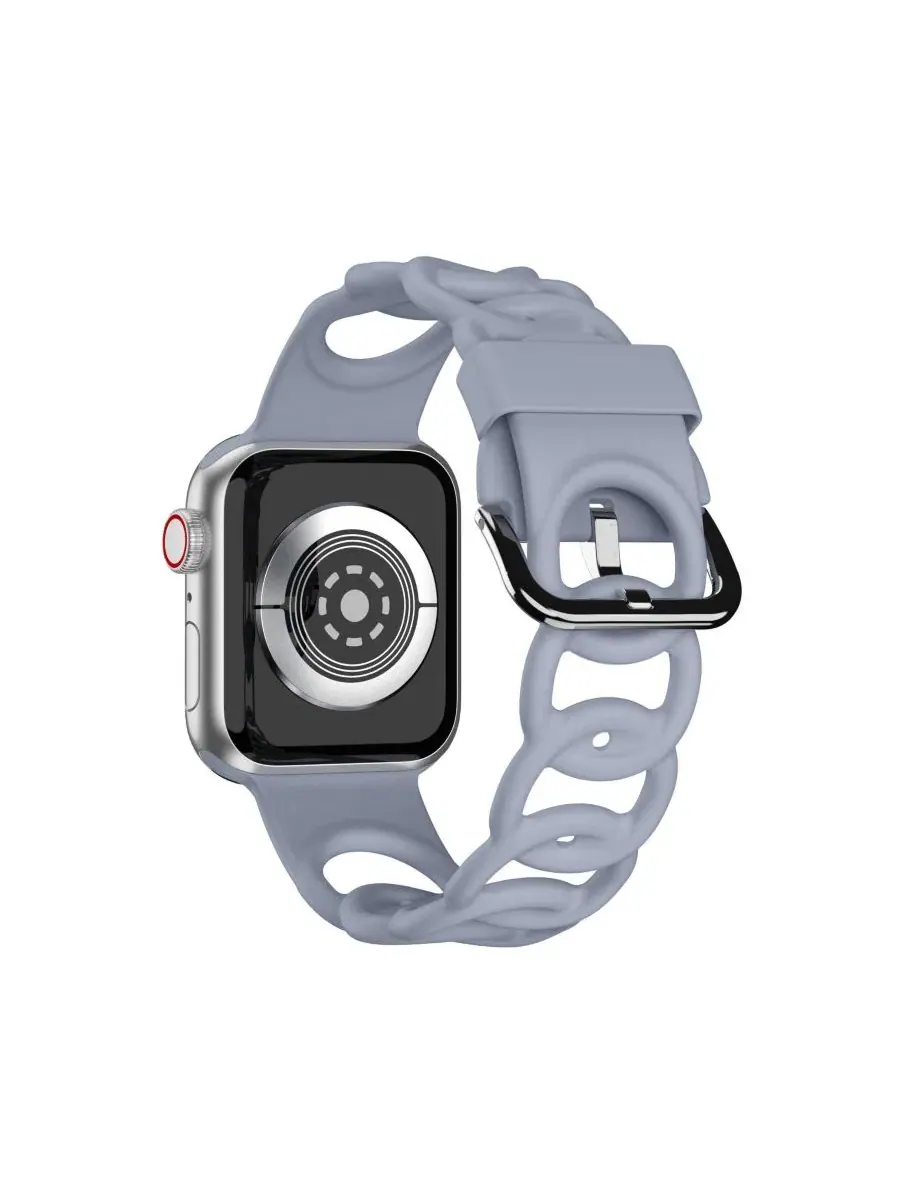 Ремешок для Apple Watch силиконовый с петлей Waloo — изображение 2 из 3, синий