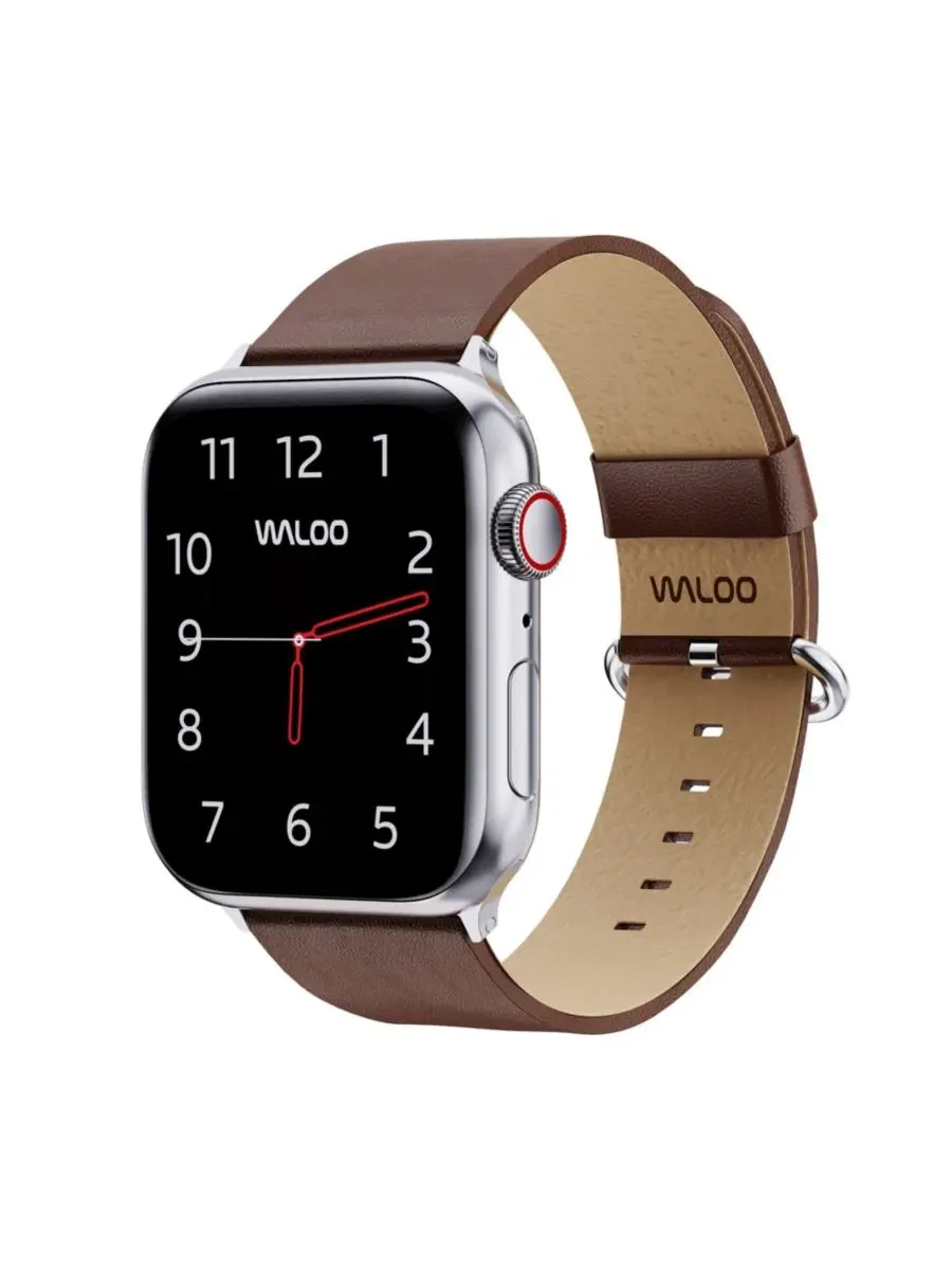 Ремешок из натуральной кожи для Apple Watch Waloo — изображение 1 из 5, коричневый