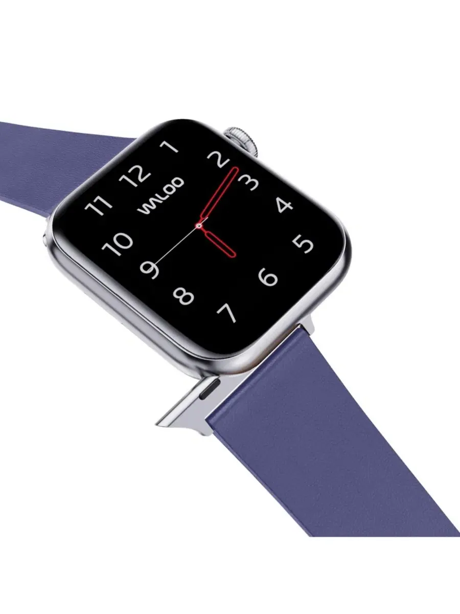 Ремешок для Apple Watch из натуральной кожи, с пряжкой Waloo — изображение 4 из 5, темно-синий