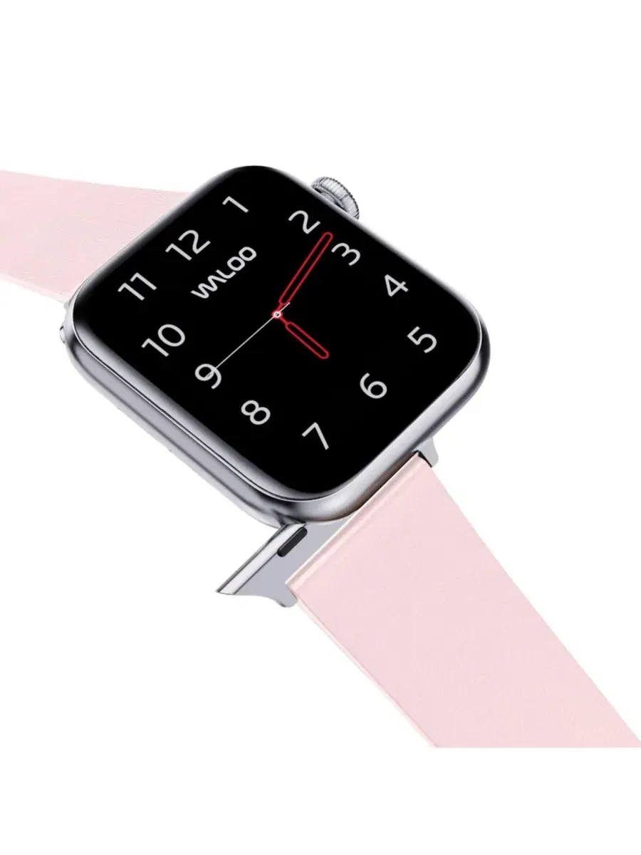 Ремешок для Apple Watch из натуральной кожи, с пряжкой Waloo — изображение 5 из 5, розовый