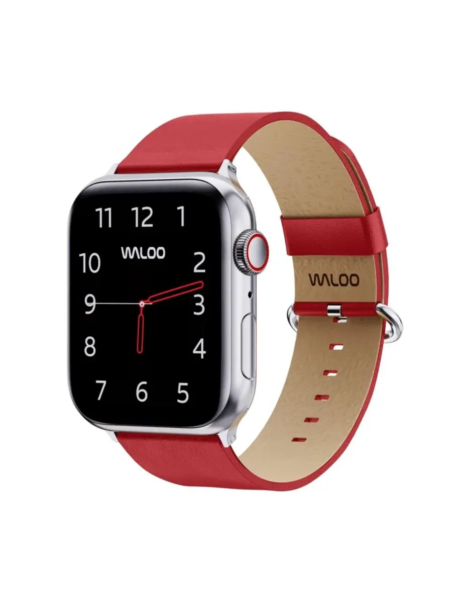 Ремешок для Apple Watch из натуральной кожи Waloo — изображение 1 из 5, красный