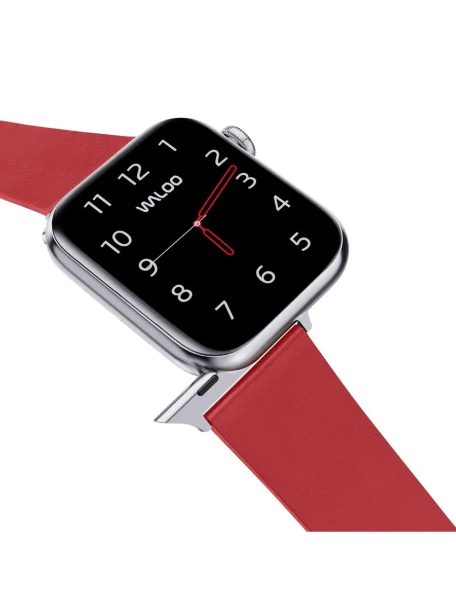 Ремешок для Apple Watch из натуральной кожи Waloo — изображение 3 из 5, красный