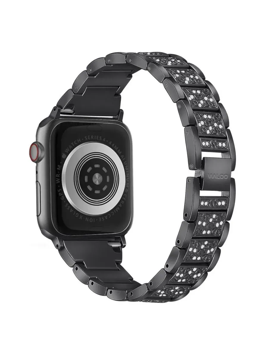 Ремешок для Apple Watch с узором из страз Waloo — изображение 2 из 3, черный