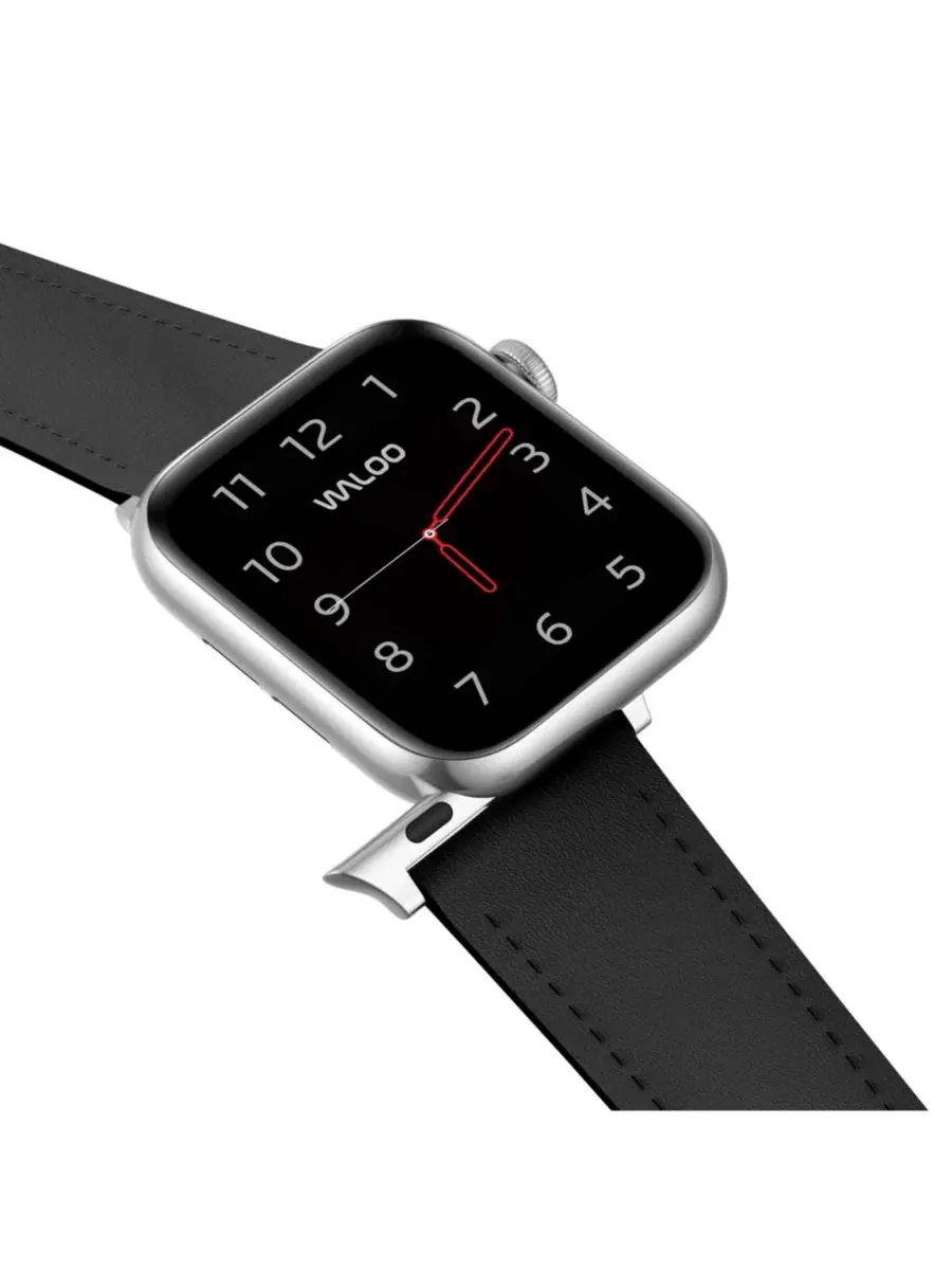 Ремешок из натуральной кожи для Apple Watch Waloo — изображение 3 из 5, черный