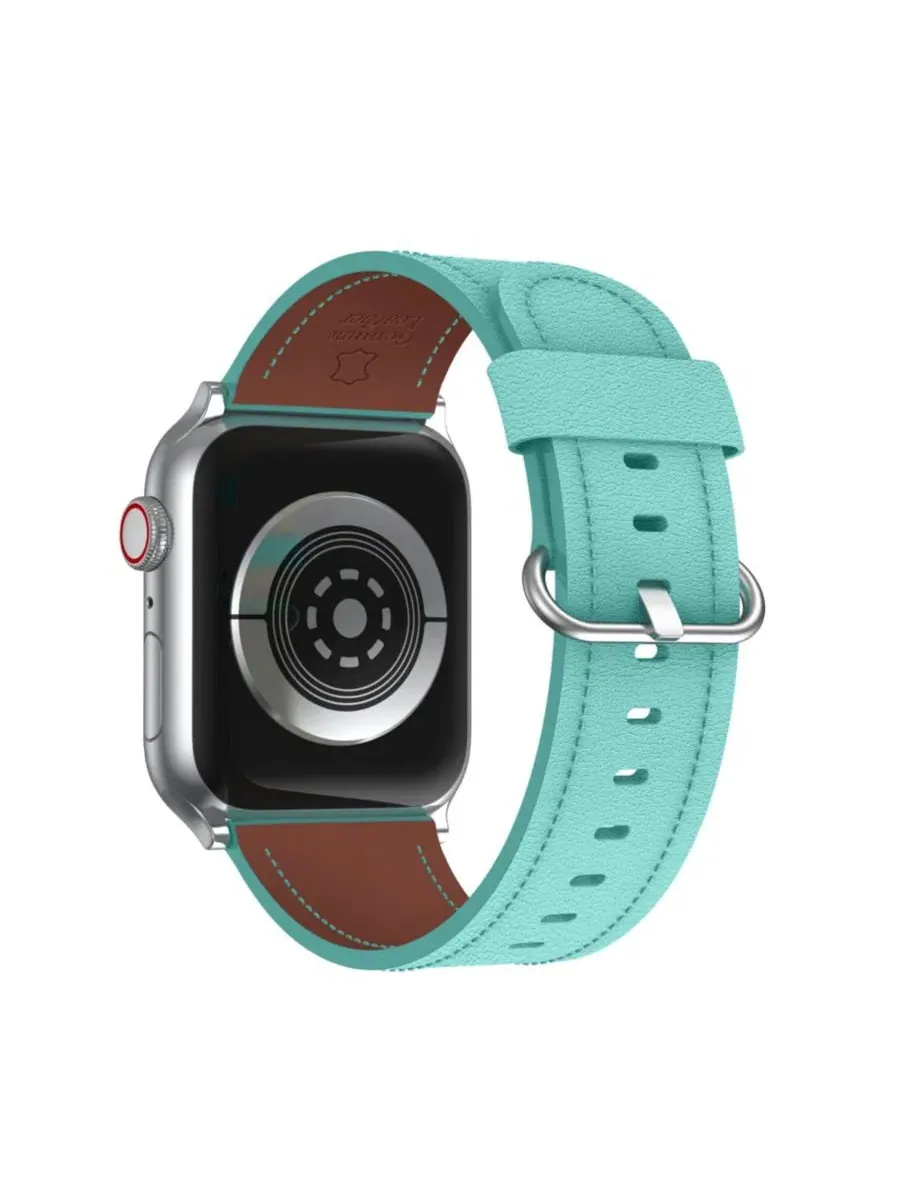 Ремешок для Apple Watch Classic Leather Band Waloo — изображение 2 из 5, голубой