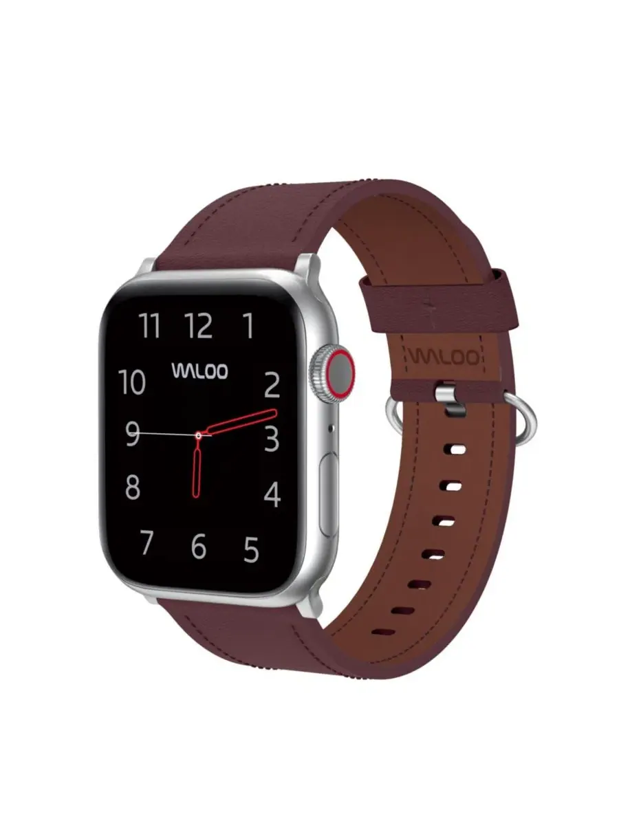 Ремешок для Apple Watch из натуральной кожи, с пряжкой Waloo