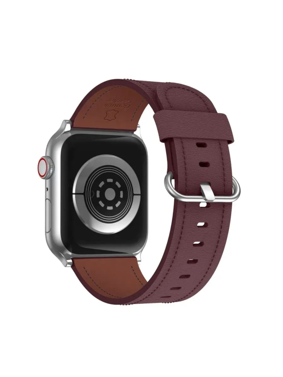 Ремешок для Apple Watch из натуральной кожи, с пряжкой Waloo — изображение 2 из 5, коричневый