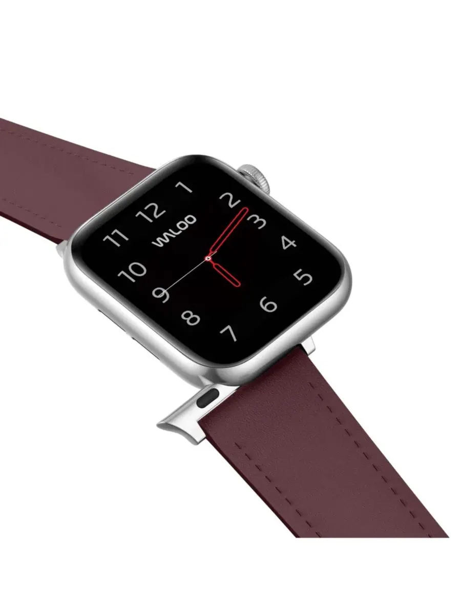 Ремешок для Apple Watch из натуральной кожи, с пряжкой Waloo — изображение 5 из 5, коричневый