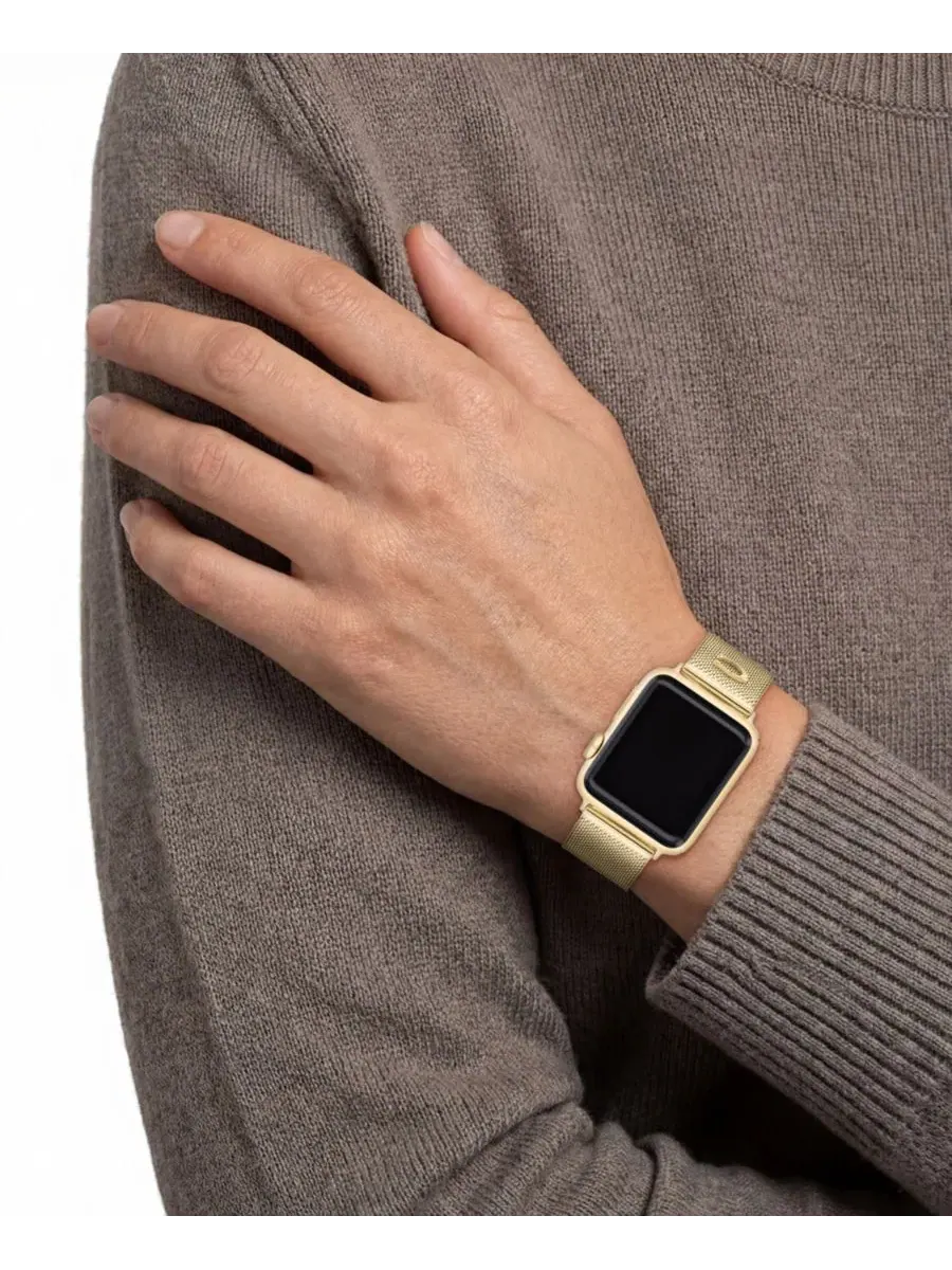 Браслет для Apple Watch из нержавеющей стали с позолотой COACH — изображение 5 из 5