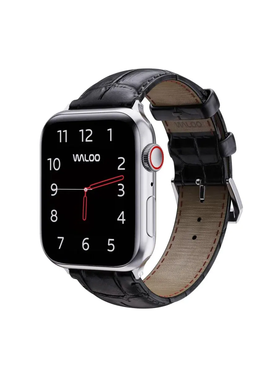 Ремешок для Apple Watch из кожи с крокодиловой текстурой Waloo