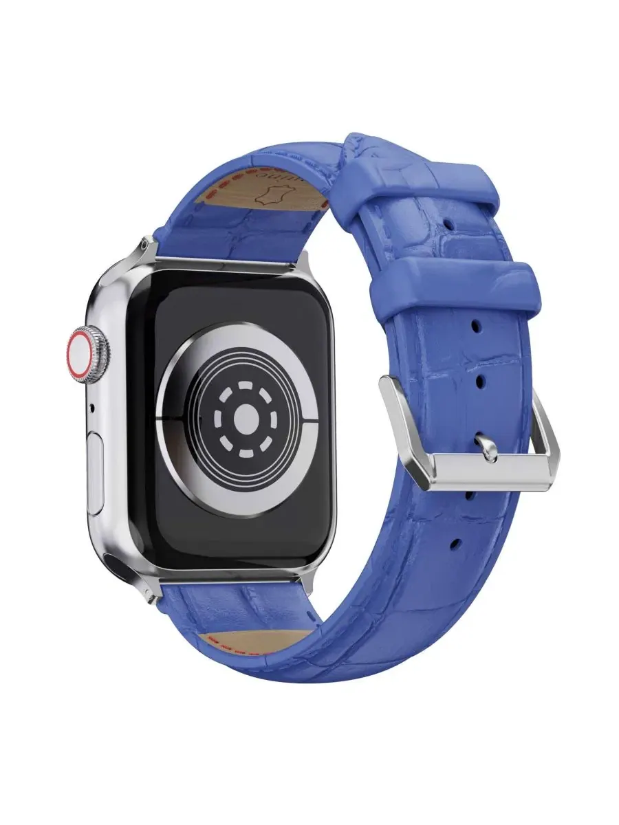 Ремешок для Apple Watch с тиснением под крокодила Waloo — изображение 2 из 5, темно-синий