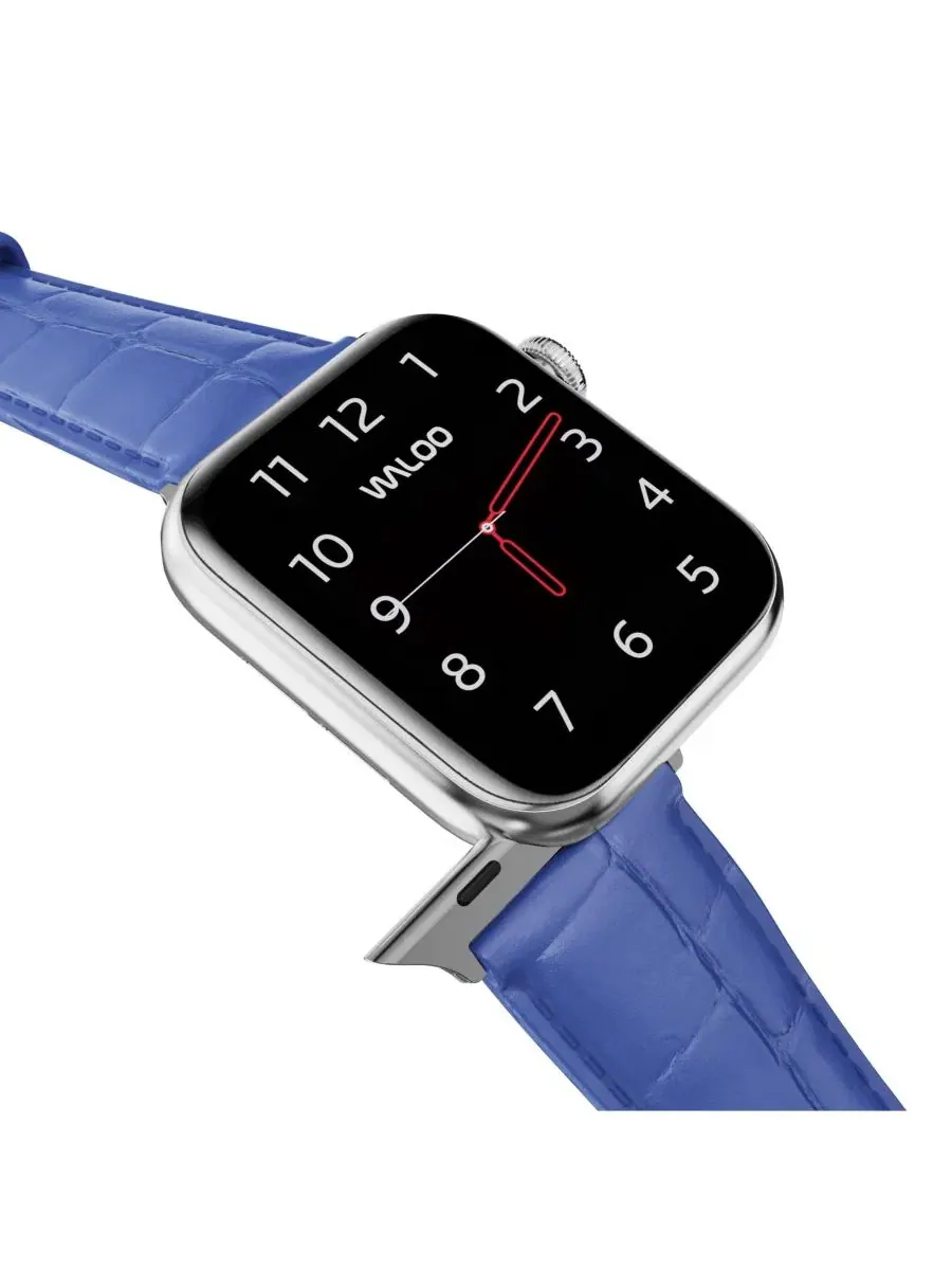 Ремешок для Apple Watch с тиснением под крокодила Waloo — изображение 4 из 5, темно-синий