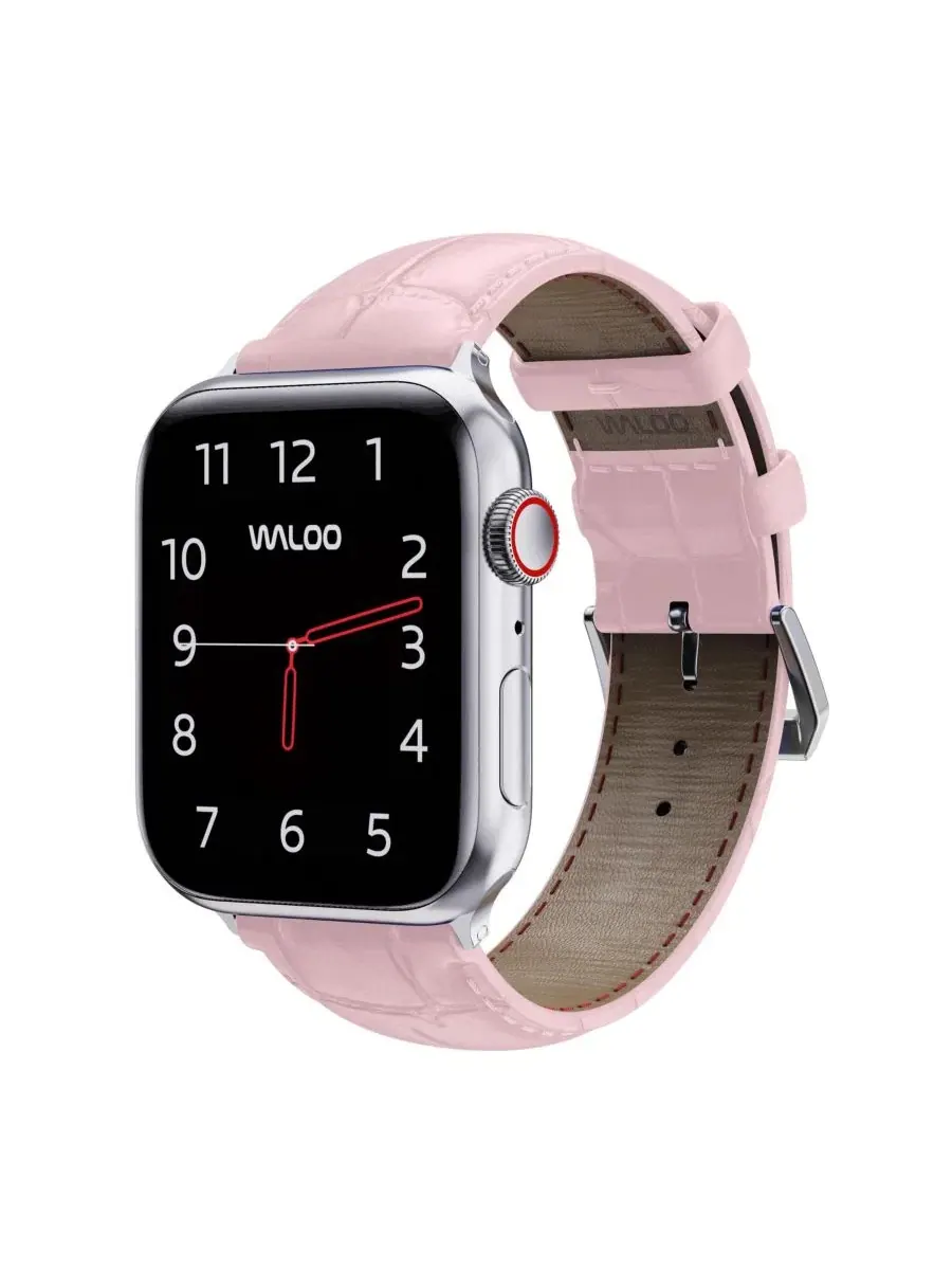 Ремешок для Apple Watch из кожи с тиснением под крокодила Waloo