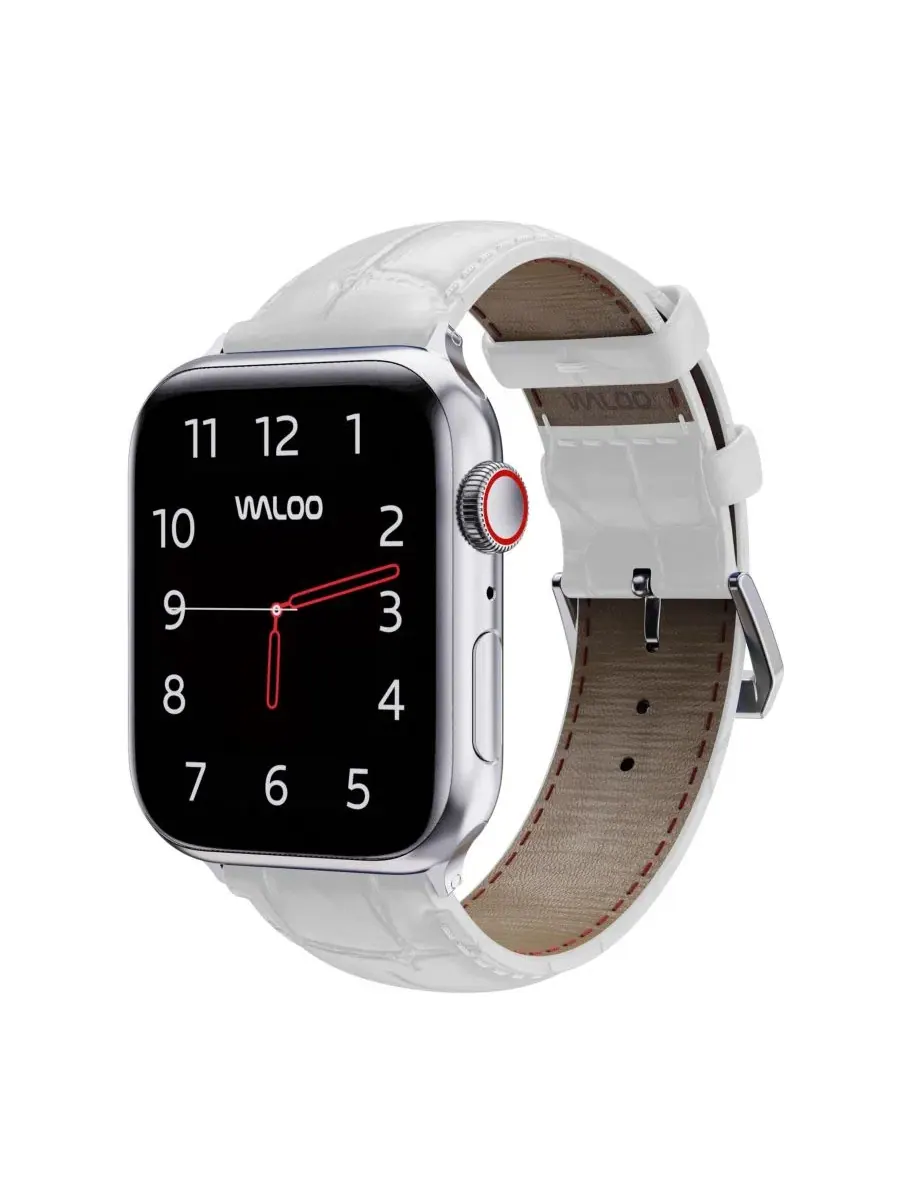 Ремешок из натуральной кожи с крокодиловой текстурой для Apple Watch Waloo
