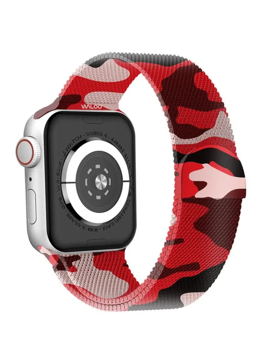 Ремешок для Apple Watch Waloo Magnetic Mesh — изображение 3 из 4, красный