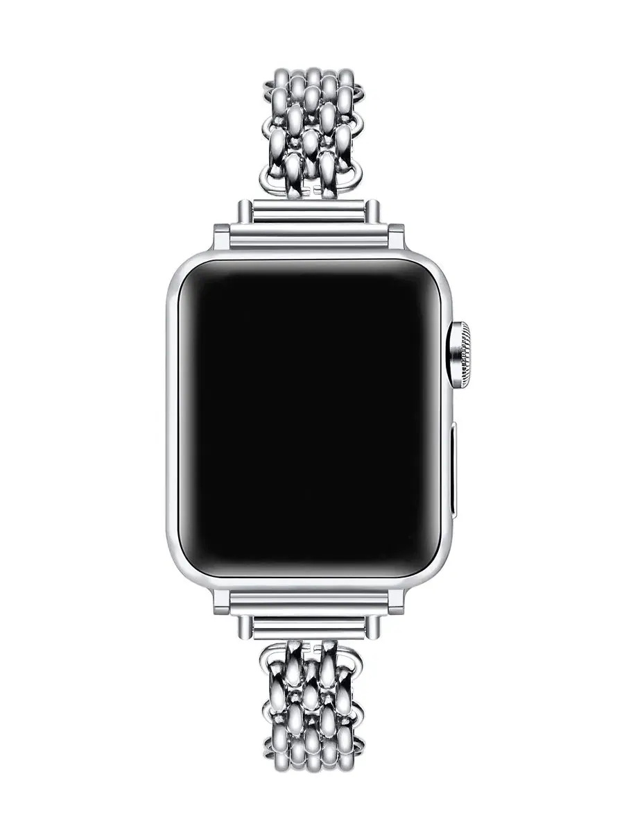 Силиконовый ремешок Sylvie для Apple Watch Posh Tech — изображение 4 из 4, серебряный