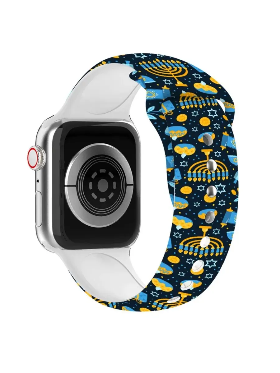 Силиконовый ремешок для Apple Watch Waloo — изображение 2 из 4, темно-синий