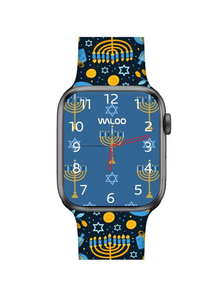 Силиконовый ремешок для Apple Watch Waloo — изображение 3 из 4, темно-синий