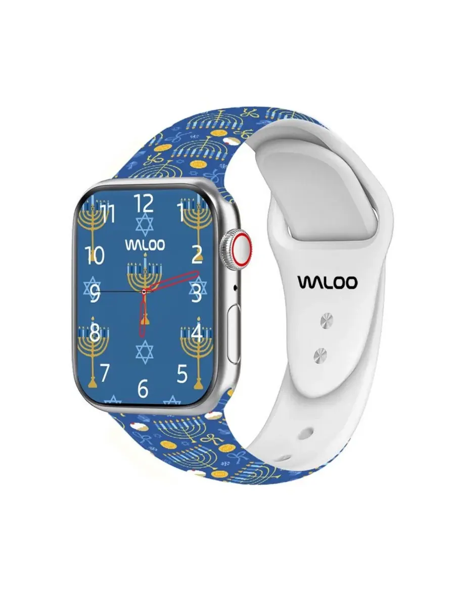 Ремешок для Apple Watch с ханукальным принтом Waloo