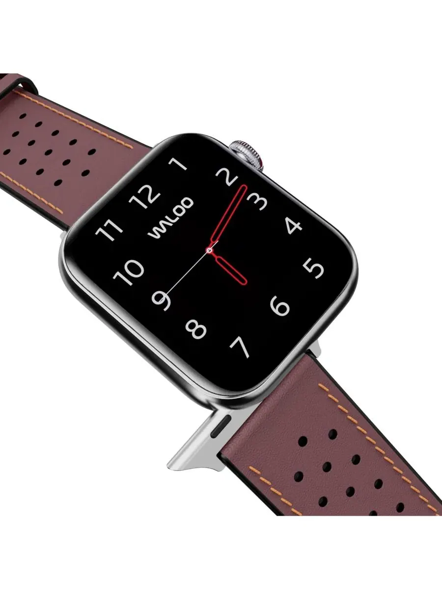Ремешок для Apple Watch из натуральной кожи, с пряжкой Waloo — изображение 4 из 5, коричневый