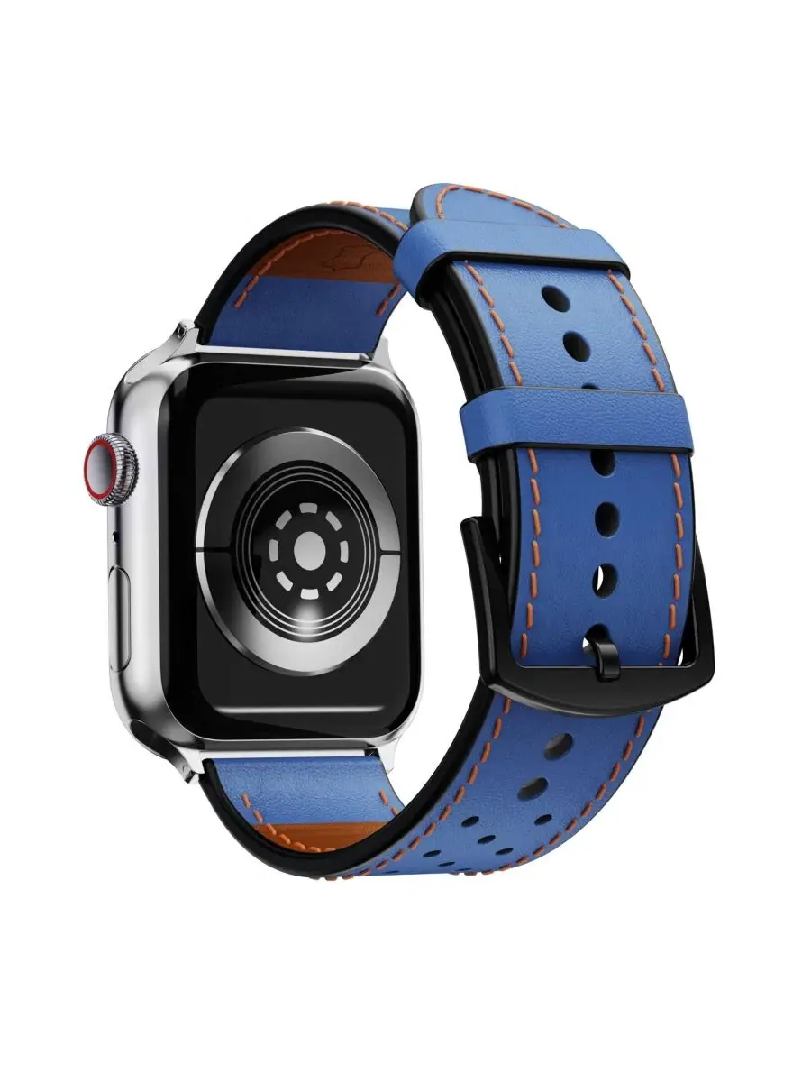 Ремешок для Apple Watch из натуральной кожи Waloo — изображение 3 из 5, синий