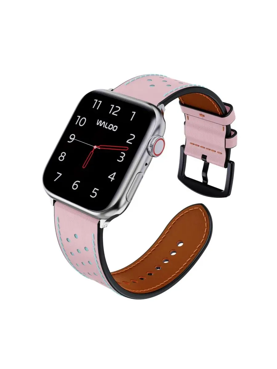 Ремешок для Apple Watch из кожи Waloo — изображение 2 из 5, розовый