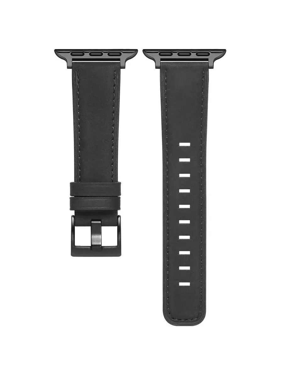 Ремешок для Apple Watch Hunt из кожи с эффектом потертости Posh Tech — изображение 4 из 4, черный