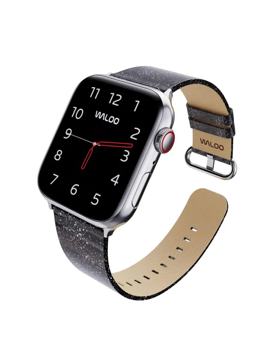 Ремешок для Apple Watch Waloo Brilliance — изображение 3 из 5, черный