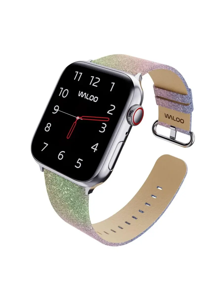 Ремешок для Apple Watch с блестками, бренд Waloo — изображение 5 из 5, мульти