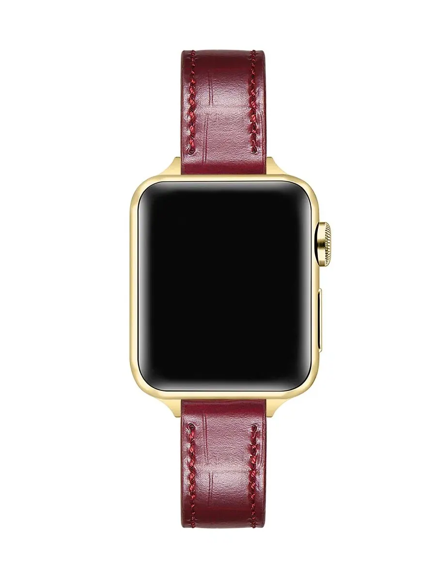 Ремешок для Apple Watch Carmen Skinny Croc Posh Tech — изображение 2 из 4, вишневый