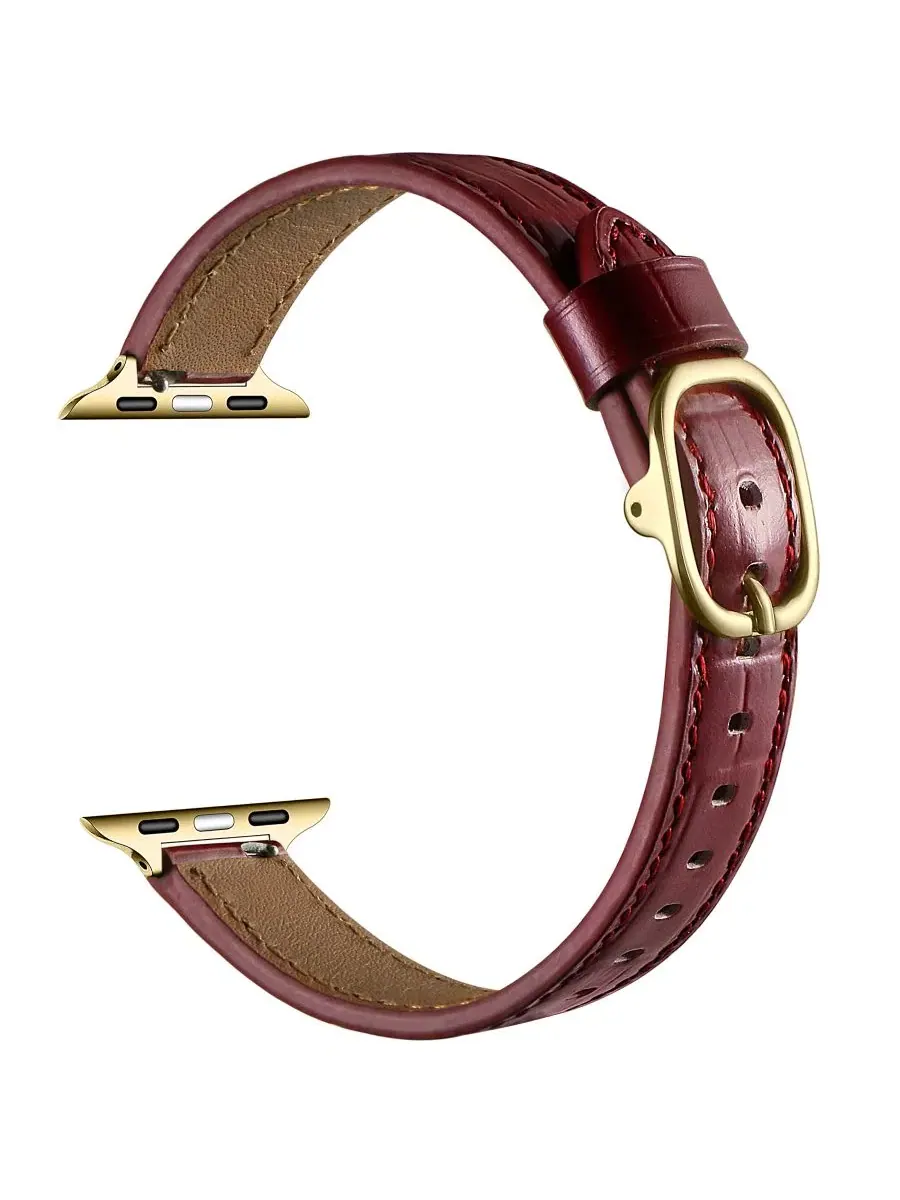 Ремешок для Apple Watch Carmen Skinny Croc Posh Tech — изображение 4 из 4, вишневый