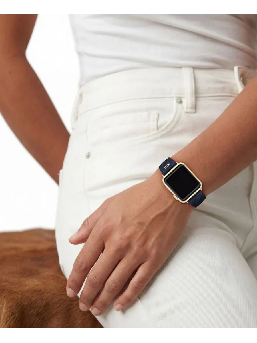 Ремешок для Apple Watch из силикона Navy, 38/40/41 мм COACH — изображение 5 из 5, темно-синий